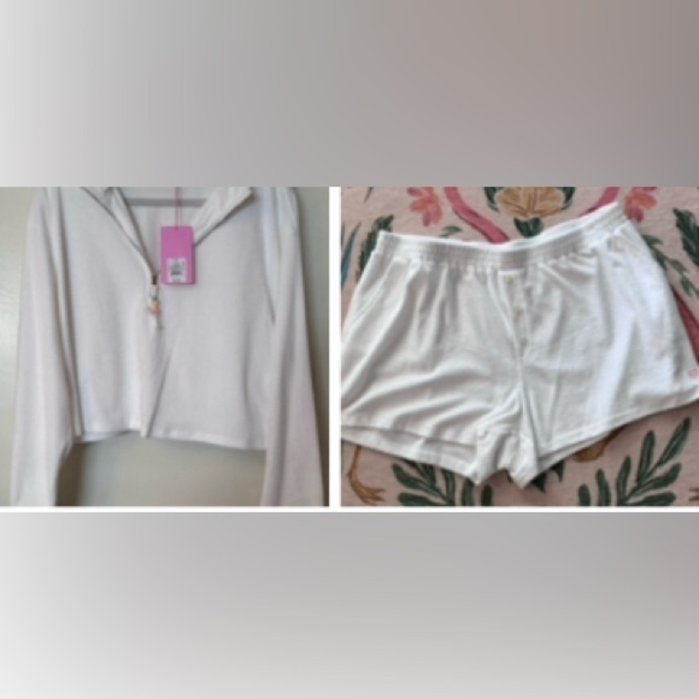 StoneyClover/Target terry SET :crop jacket. size XL & matching shorts si…